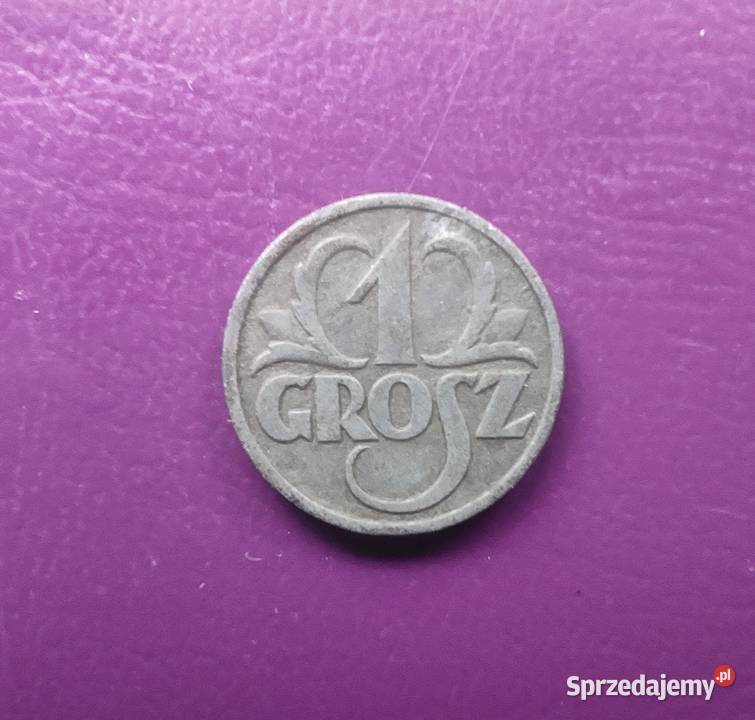 Moneta okupacyjna GG 1 grosz 1939 mazowieckie Pruszków