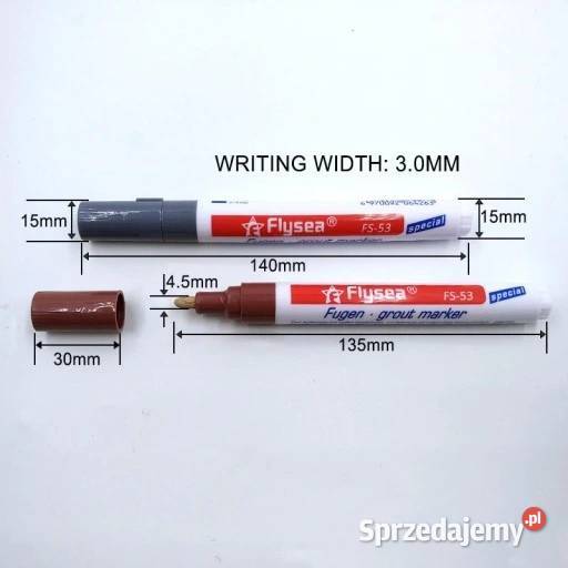 Brązowy marker do fug wodoodporny do renowacji Płock