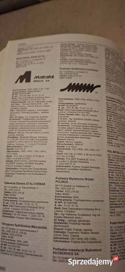 Pierwsze wydanie Duże i Średnie Przedsiębiorstwa Antykwariat