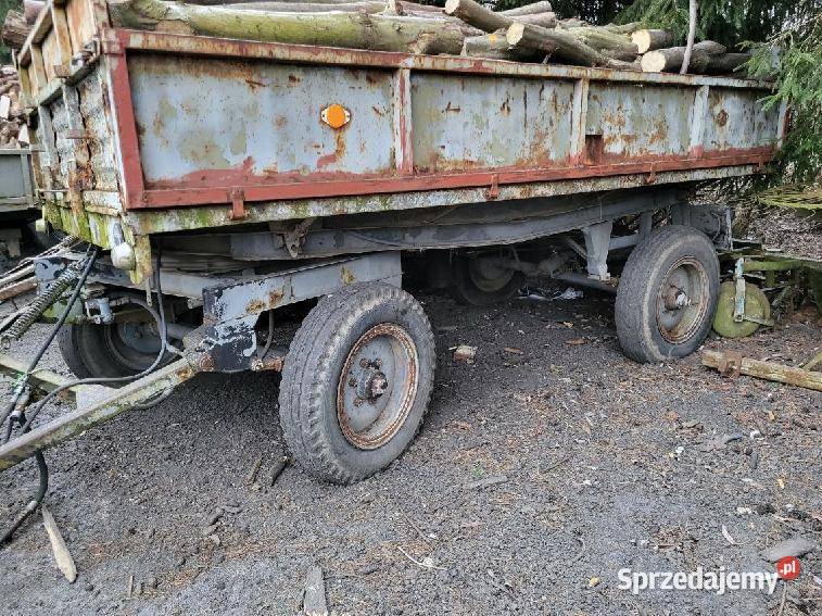 Przyczepa wywrotka sanok d 47a nieuszkodzony dolnośląskie sprzedam