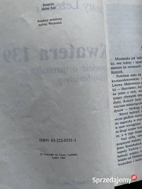 KWATERA 139 tom 1 i 2 Cezary Lezenski Lublin