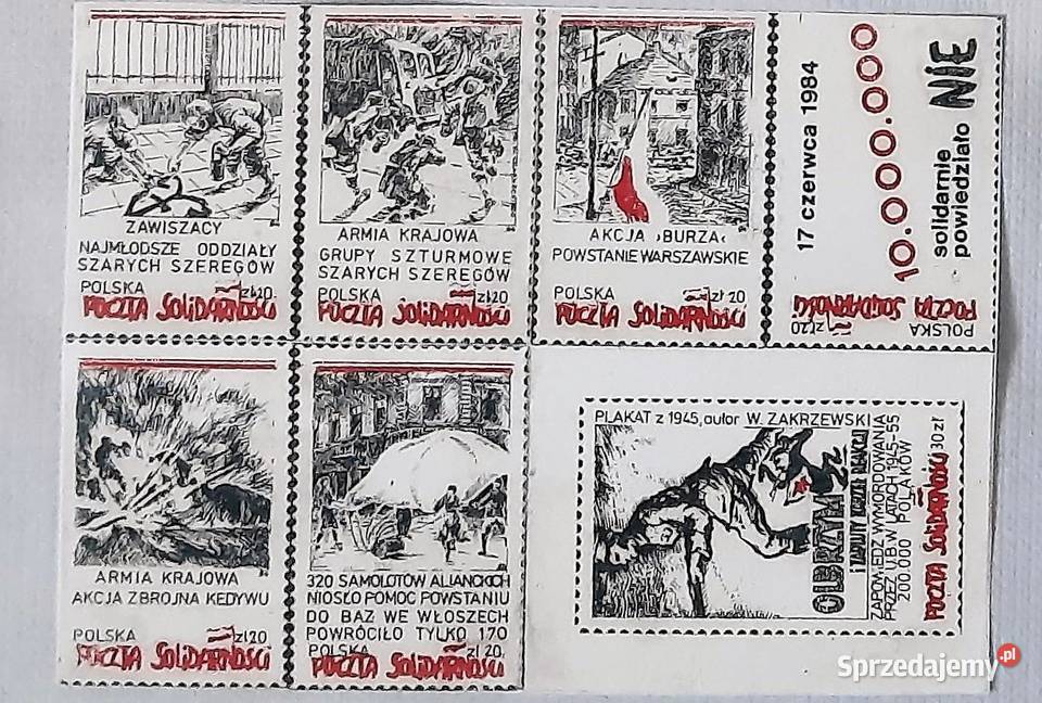 Zestaw Znaczków Podziemna Solidarność