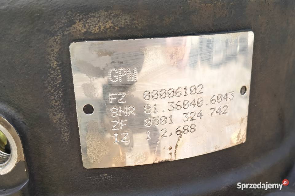 MAN TGX TGS PRZYSTAWKA HYDRODRIVE 81360403007 lubuskie Kargowa sprzedam