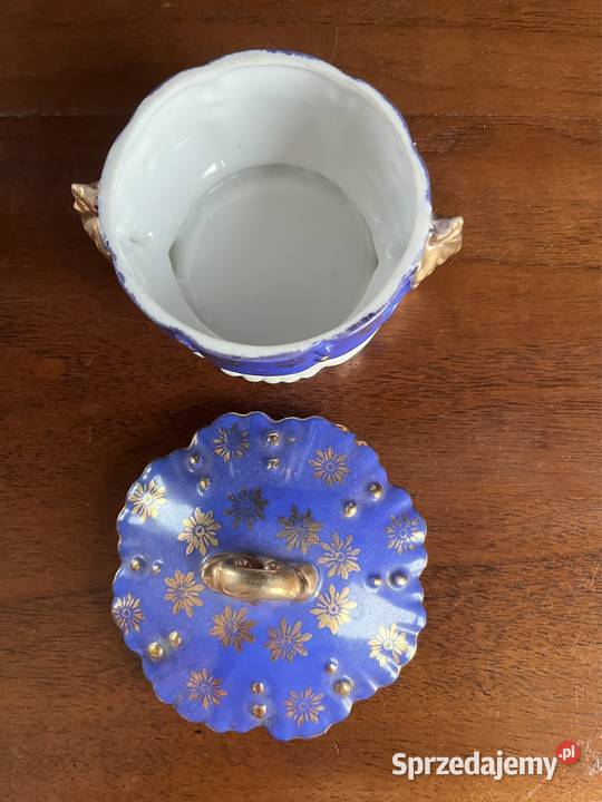 Puzderko szkatułka Kobalt Złoto Gdańsk