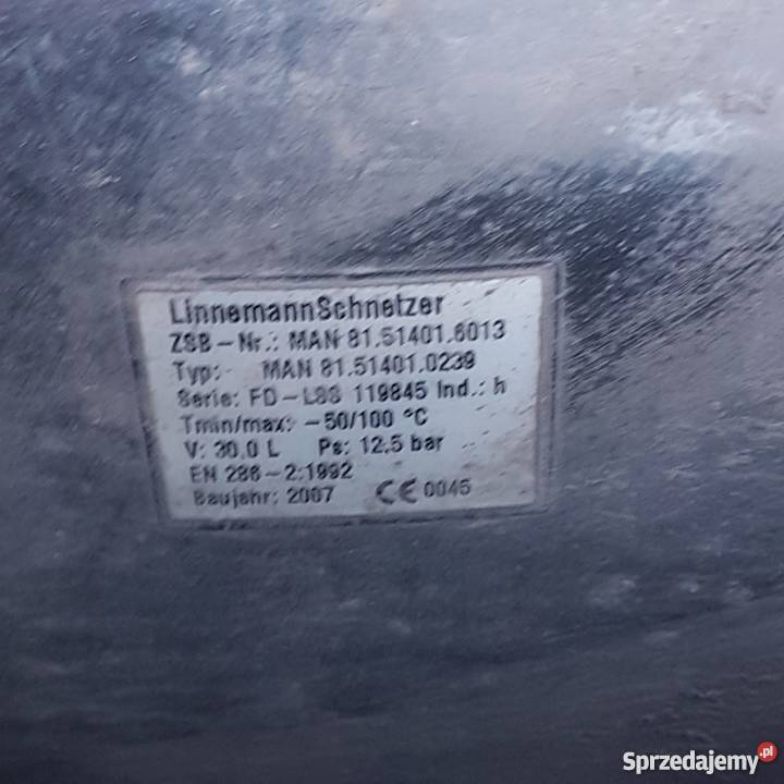 MAN TGL BUTLA PODUSZEK POWIETRZA 30L Układ hamulcowy opolskie Rzędowice