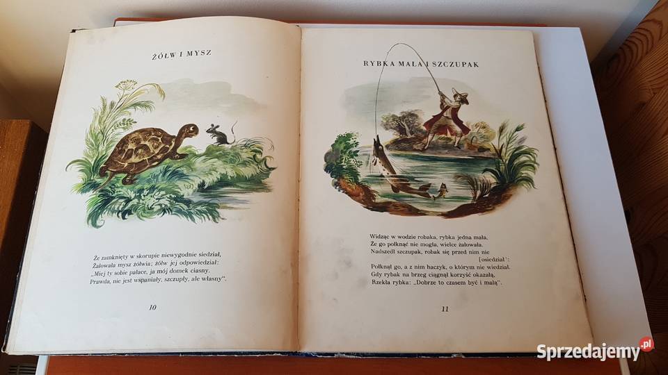 Ignacy Krasicki Bajki il JM Szancer wyd 1951 śląskie Dąbrowa Górnicza