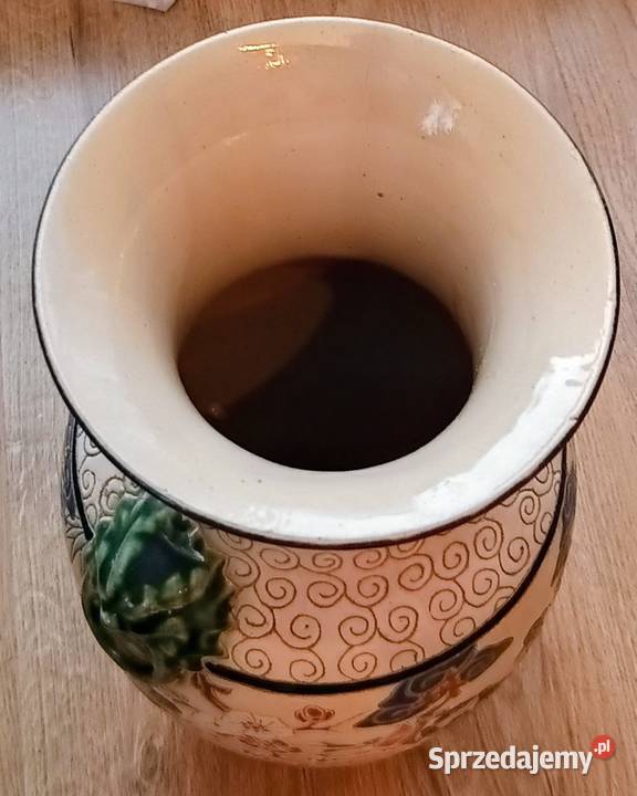 Wazon podłogowy w stylu chińskim z czasów PRL Antyki, Sztuka, Kolekcje sprzedam