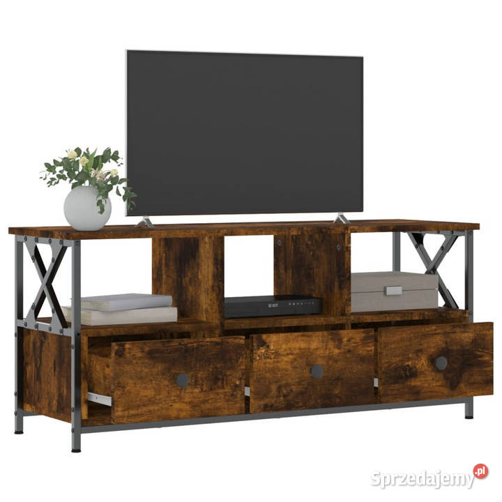 Szafka pod telewizor przydymiony dąb 102x33x45 mazowieckie Warszawa sprzedam