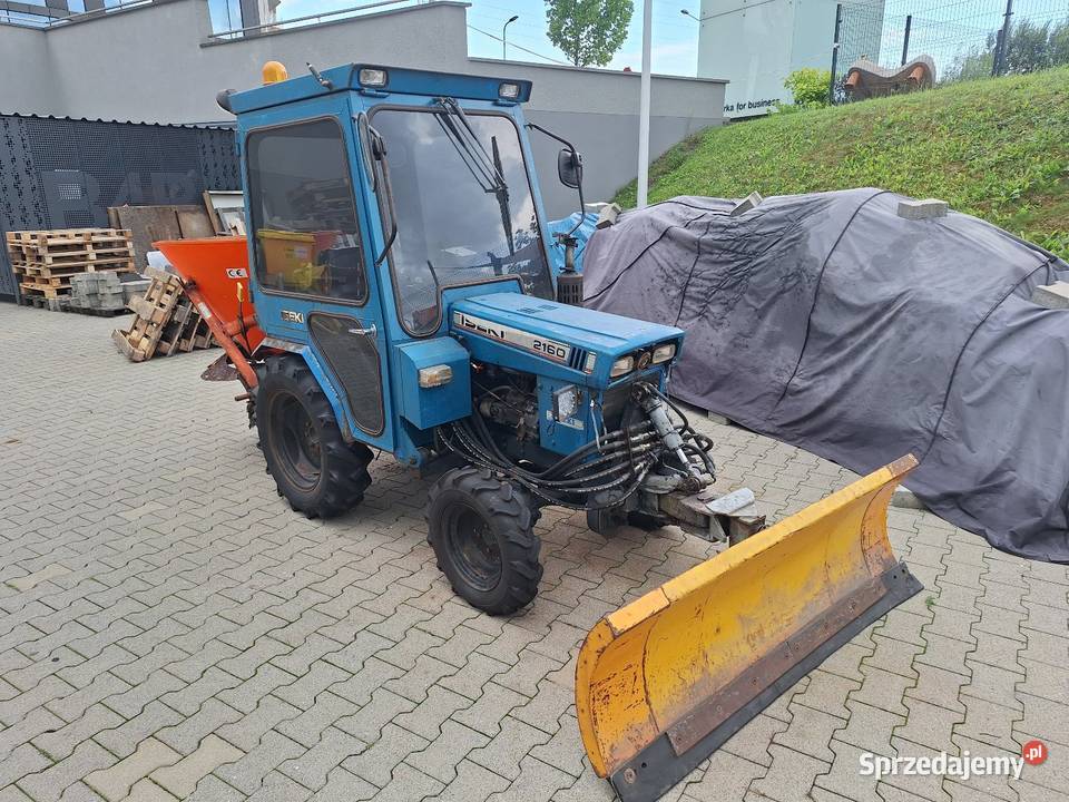 Mini traktor Iseki 4x4 plug rozsiewacz Wolbrom