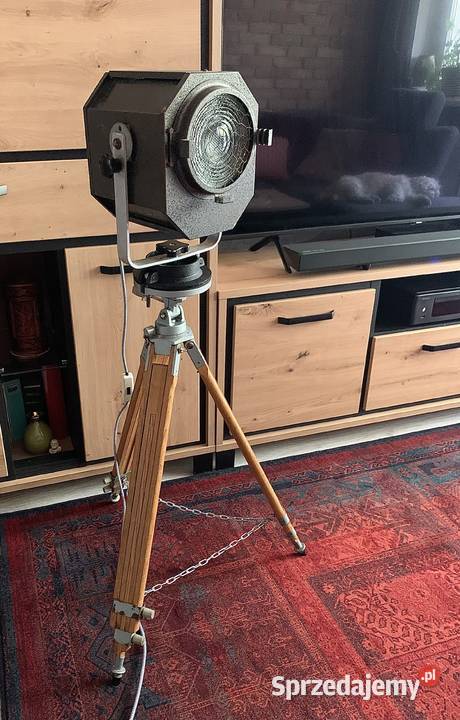 Lampa PRL teatralna lata 6080 Vintage loft Poznań