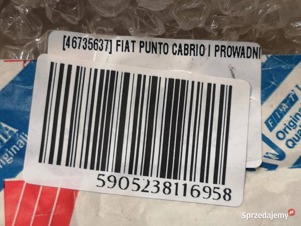 PROWADNICA SZYBY FIAT PUNTO CABRIO I 19941997