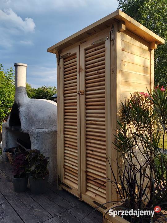 Szafa ogrodowa drewniana szafa narzędziowa 185cm śląskie Kalety