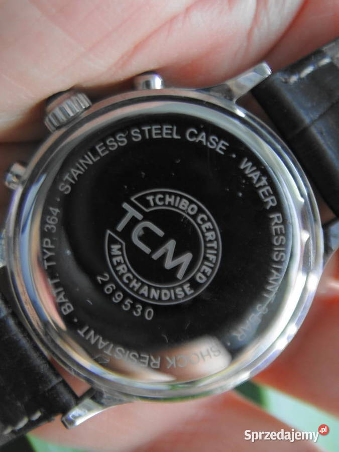 Zegarek Chronograf ze stoperem skórzany pasek Warszawa sprzedam