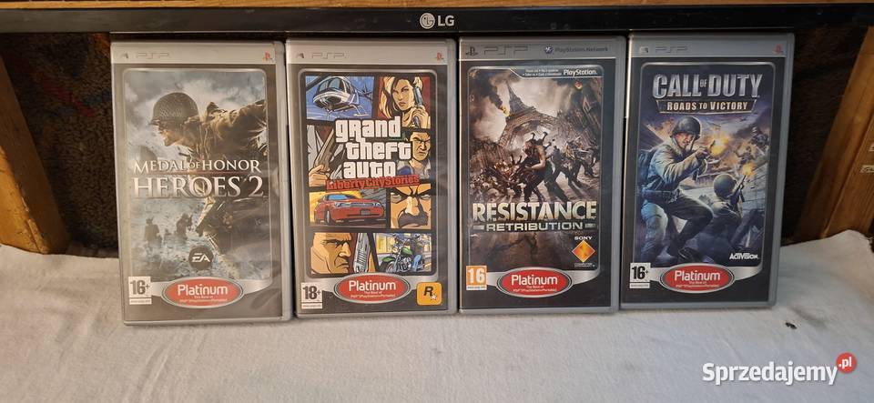 Gry na konsolę PSP dot kompletu 16 sztuk Zielona Góra sprzedam