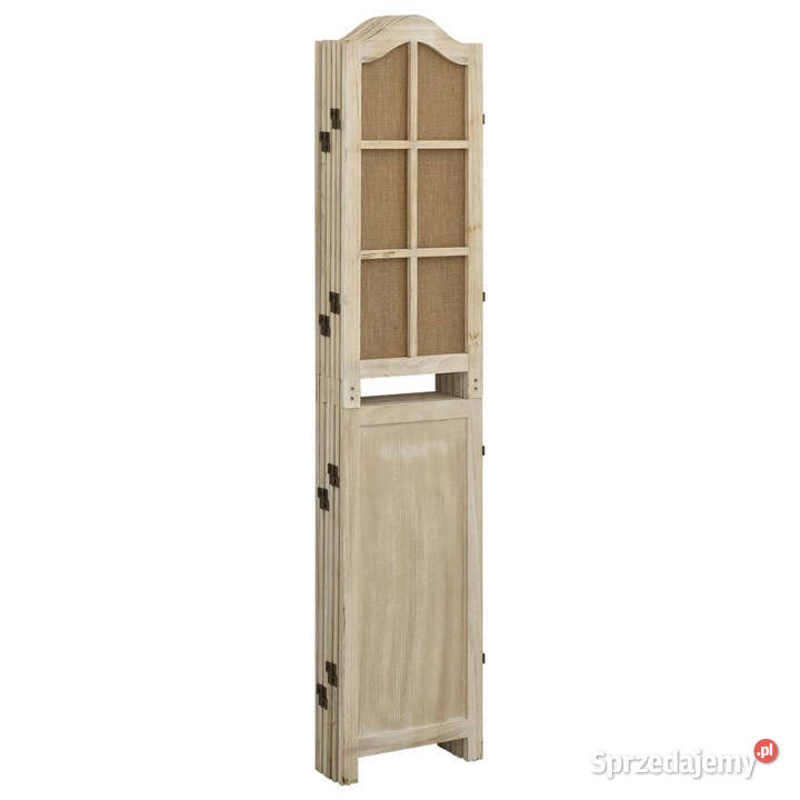 Parawan 6panelowy brązowy 214x165 tkanina mazowieckie Warszawa