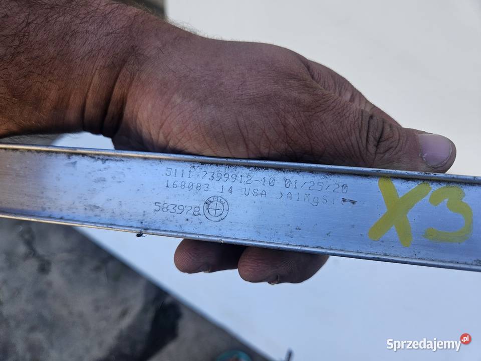 BMW X3 G01 X4 G02 BELKA ZDERZAKA PRZÓD PRZEDNIA Międzychód