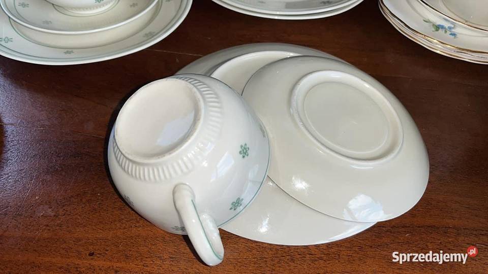 Filiżanka z talerzykiem Duża Bez sygnatury Gdańsk