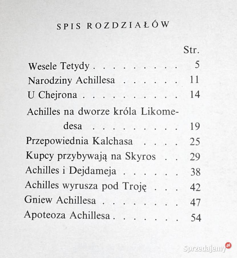 Młodość Achillesa Jadwiga Żylińska Chełm sprzedam