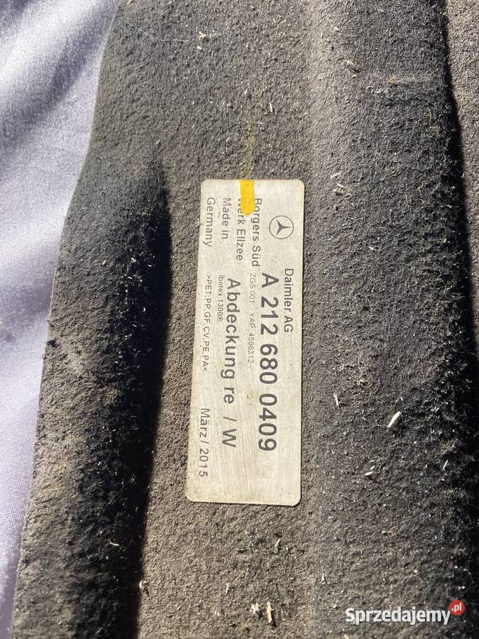 Osłona podwozia Mercedes A212 680 0409 świętokrzyskie Kielce sprzedam