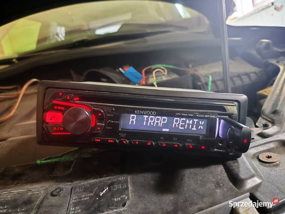 Radio samochodowe 1DIN Kenwood KDCBT34U śląskie Niegowonice