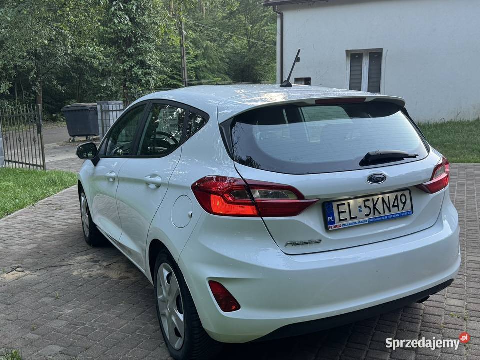 Ford Fiesta lift 2019 bezwypadkowy biały Łódź