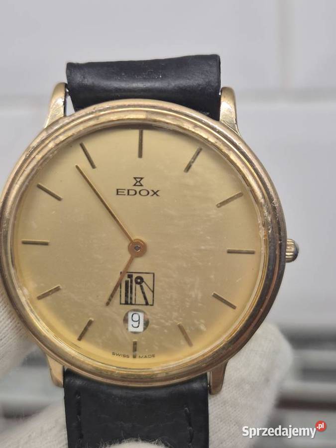 Męski zegarek szwajcarski Edox quartz Chorzów sprzedam