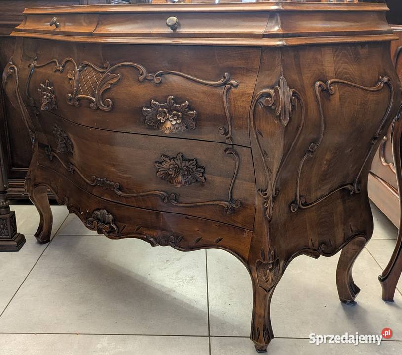 Wspaniała komoda neobarokowa orzech sklep Meble Dąbrowa Górnicza