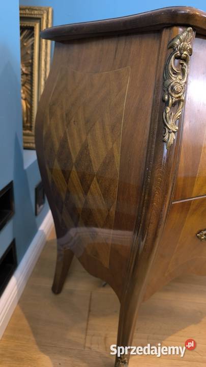 Piękna funkcjonalna intarsjowana komoda Łódź