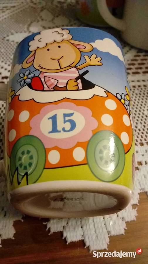 Kubki z motywem dziecięcym porcelanowe