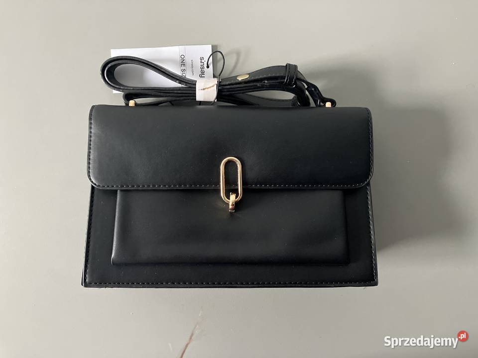 czarna torebka torba sinsay kopertowka