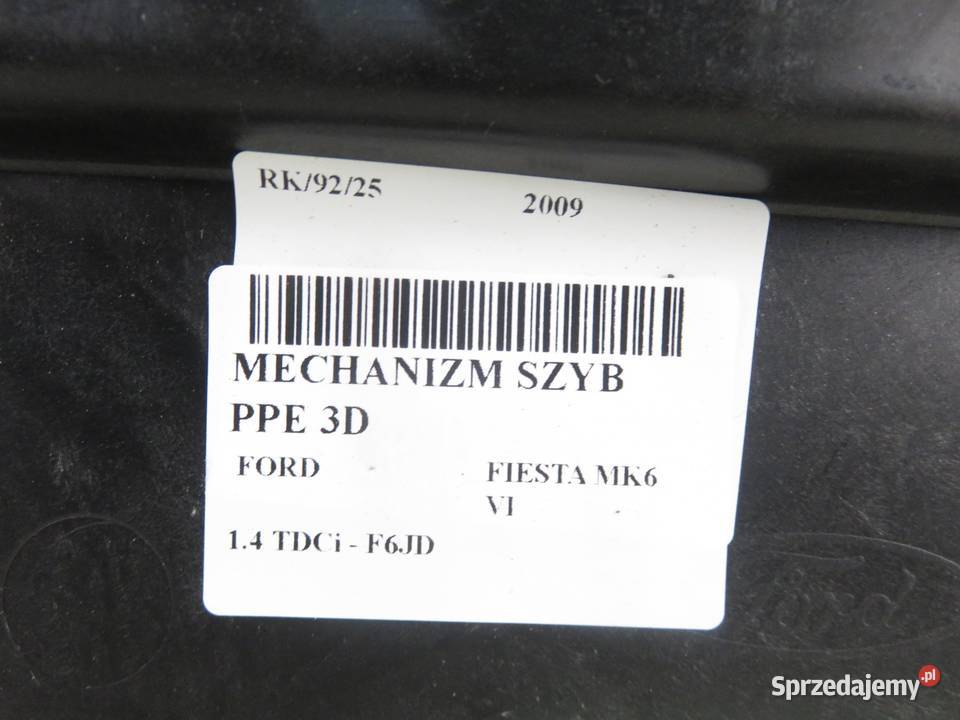 PODNOŚNIK SZYBY PRAWY 3D FORD FIESTA MK6 małopolskie