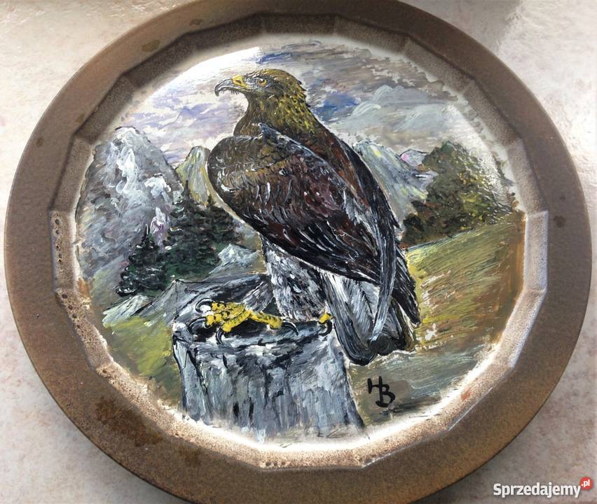 Majestatyczny prześliczny ręcznie malowany Orzeł Kraków sprzedam