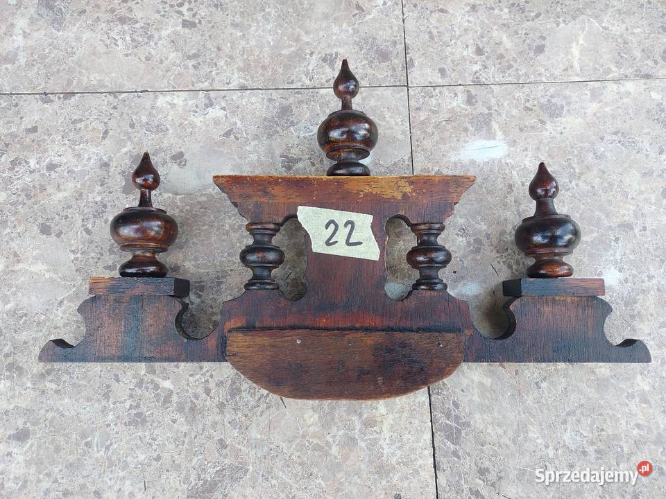 22 korona starego zegara ściennego szerokość 33 Antyki