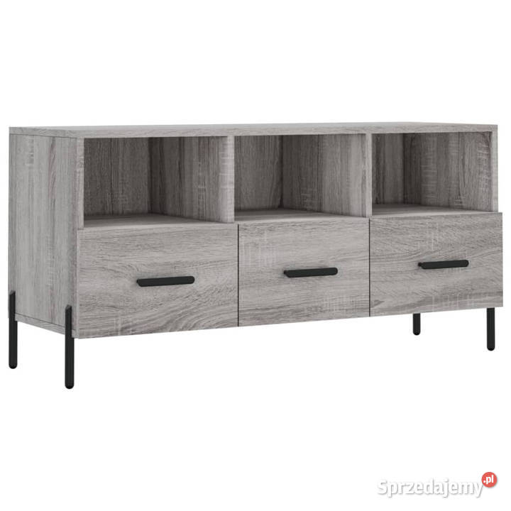 Szafka pod telewizor szary dąb sonoma 102x36x50