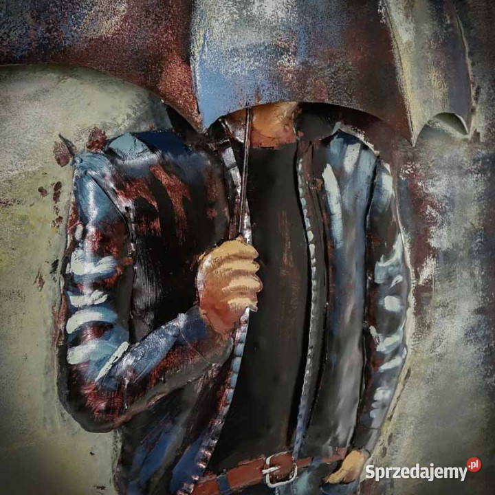 Obraz metalowy 3D LOFT DESZCZ 2 60x120 świętokrzyskie Chmielnik