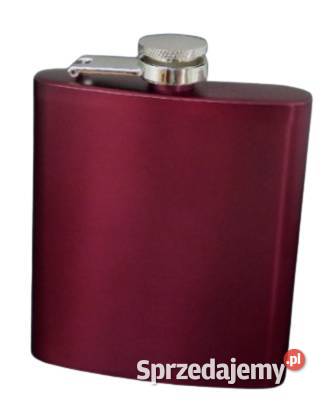 Elegancka Purpurowa Piersiówka Stal Nierdzewna Dom i Ogród śląskie Ostrowy nad Okszą