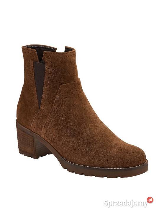 38 GABOR buty damskie botki brązowe zamsz na Szczerbice sprzedam