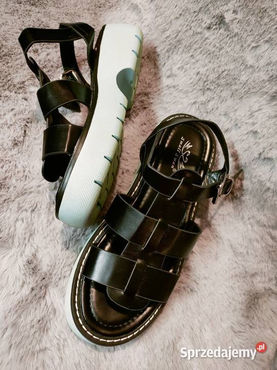 Czarne sandały damskie nieużywane 37 Warszawa