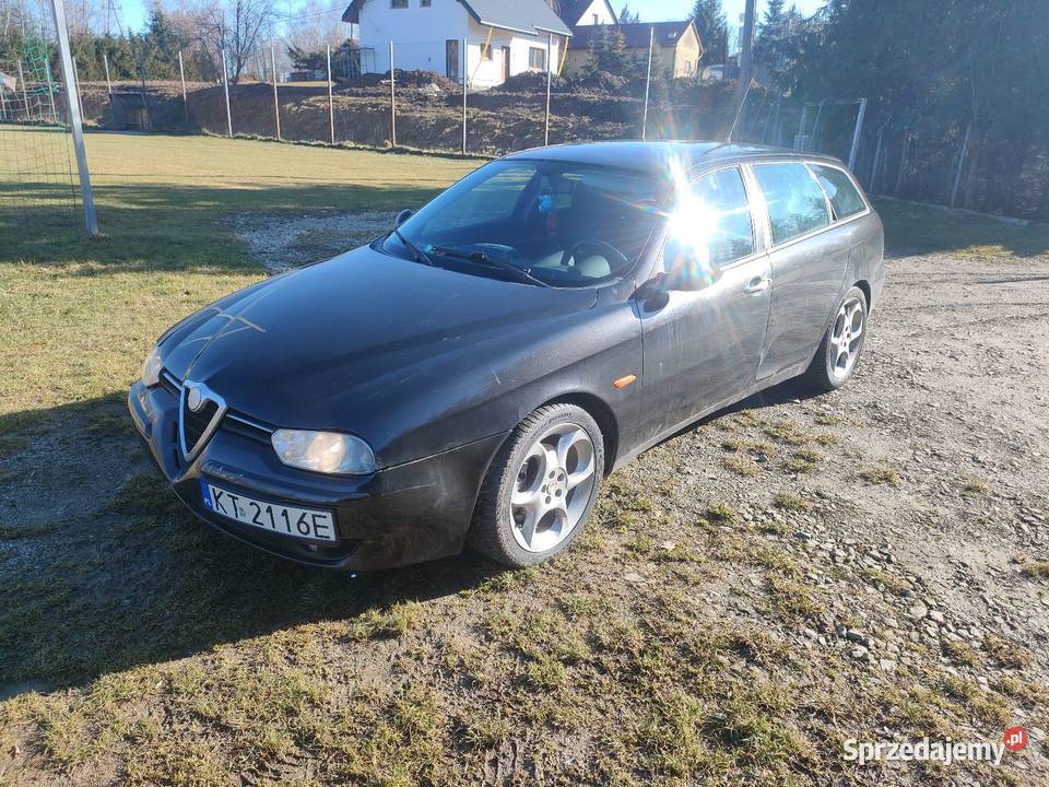 Sprzedam alfę 156 24jtd welurowa tapicerka małopolskie Łużna