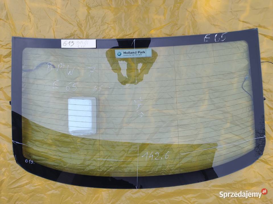 SZYBA TYLNA BMW 7 E65 I 66 SEDAN TYŁ E65