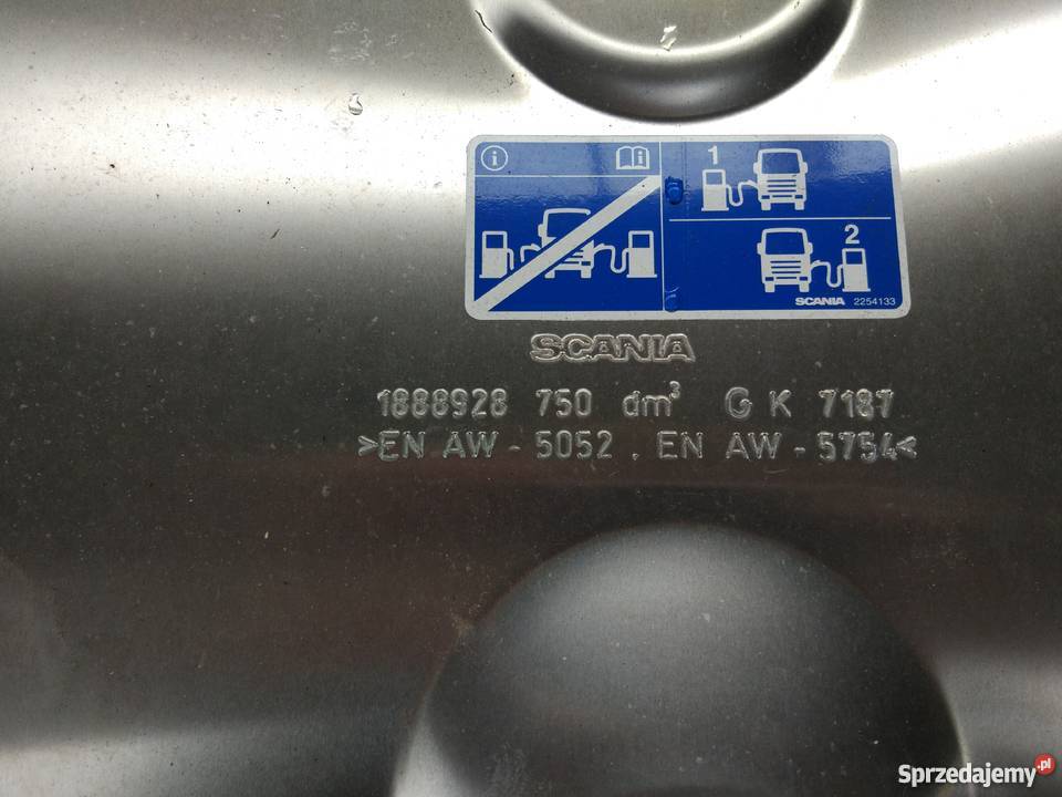 Zbiornik SCANIA XW 750 L Nowy oryginał 2016 Osięciny