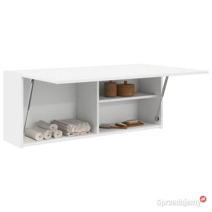 Wisząca szafka łazienkowa biała 100x25x40 Łazienkowe