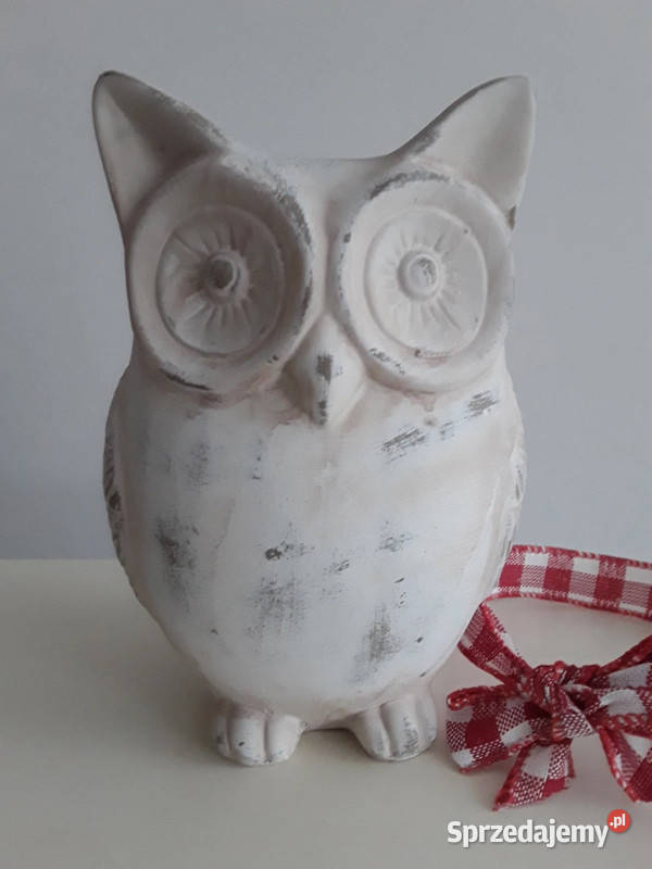 Ceramiczna sowa z kokardą mazowieckie Warszawa sprzedam