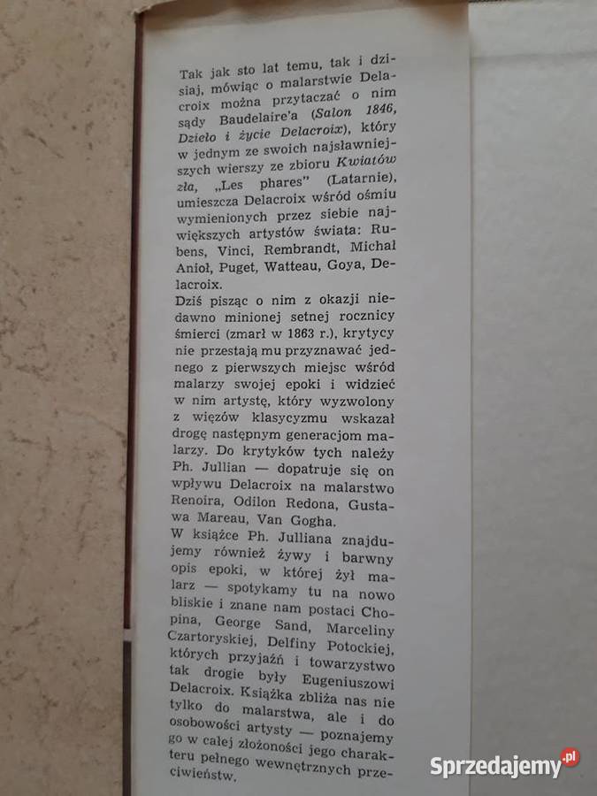 Delacroix Philippe Jullian 1963 Bielsko-Biała