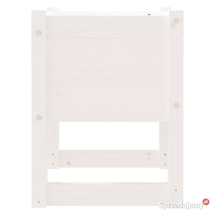 Donice 2 białe 40x40x525 lite drewno sosnowe mazowieckie Warszawa