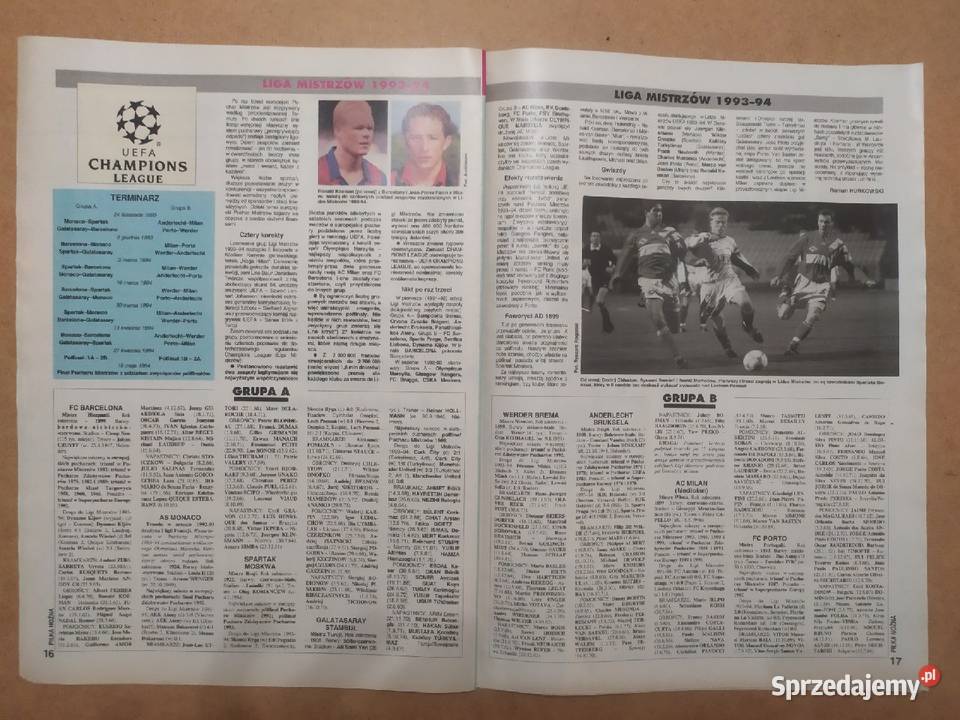 Tygodnik Piłka Nożna rocznik 1993