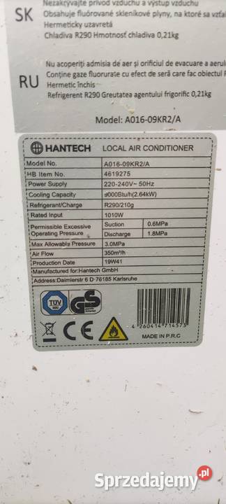 Klimatyzator przenośny AGD Nowy Sącz