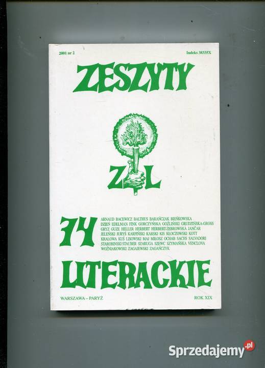 Zeszyty literackie 74 XIX Szczecin