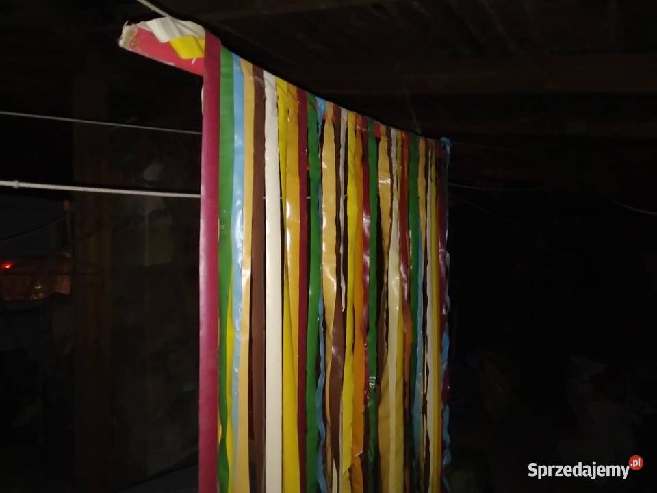 Zasłona drzwi drzwiowa paskowa w paski kolorowe Zasłony