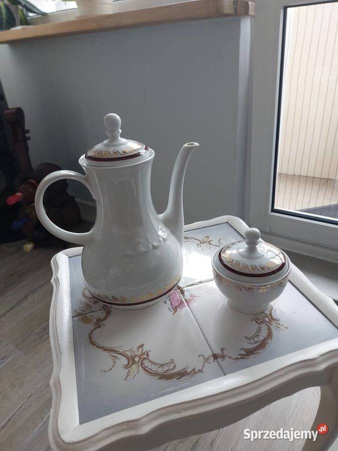 Dzbanek i cukierniczka porcelana Bavaria Wałbrzych